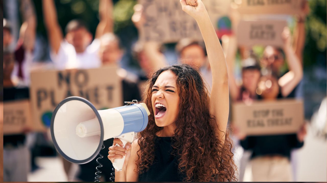 Strike about the environment.
